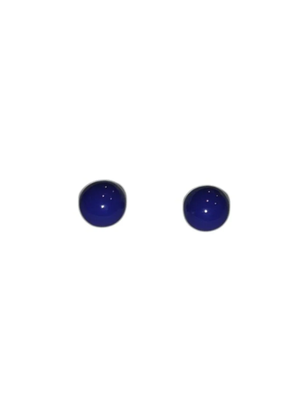 Small Navy Blue Ball Stud Earrings Minimalist New without Tags NWOT